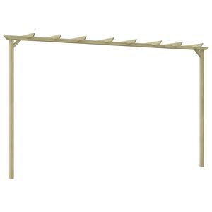 vidaXL dārza pergola, impregnēts priedes koks, 360x200x60 cm