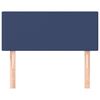 vidaXL gultas galvgalis, 80x5x78/88 cm, zils audums