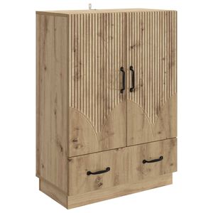 vidaXL Puse Artisan Ozols 66 x 34,5 x 92 cm Inženierijas koks