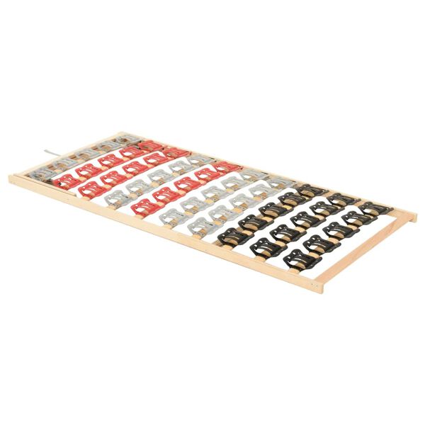 vidaXL gultas redeles, 12 līstītes, regulējams galvgalis, 120x200 cm