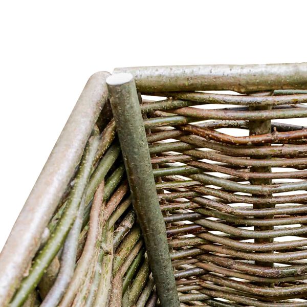 vidaXL augstā puķu kaste, 120x40x80 cm, lazdas koks