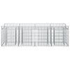 vidaXL Gabions pacelta gulta Sudraba 200 x 50 x 60 cm Cinkots tērauds