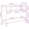 vidaXL konsoles galdiņ&scaron;, pelēcīgs, 100x34,5x75 cm, inženierijas koks