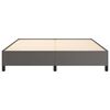 vidaXL gultas rāmis, pelēks, 160x200 cm, mākslīgā āda