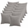 vidaXL Spilvenu pārvalks 12 pcs HEERLEN Gai&scaron;i pelēka 40 x 40 cm