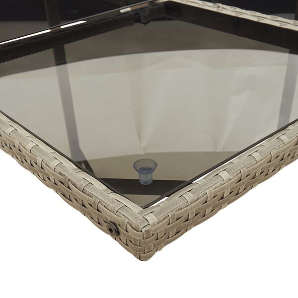 vidaXL 9-daļīgs dārza mēbeļu komplekts ar matračiem, PE rotangpalma