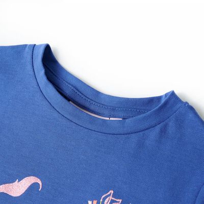 Bērnu T-krekls, koši zils, 92