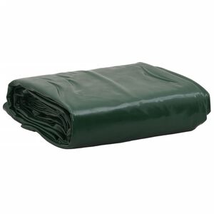 vidaXL brezenta pārklājs, zaļ&scaron;, 1x2,5 m, 650 g/m&sup2;
