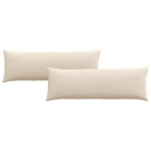 vidaXL Dīvāna spilveni 2 pcs Bē&scaron;a 120 x 40 cm audums