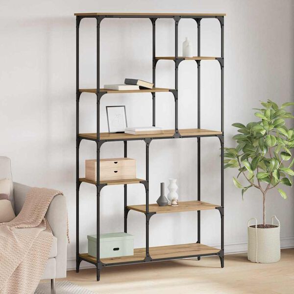 vidaXL Grāmatu plaukts Artisānā ozols 99 x 35,5 x 176 cm