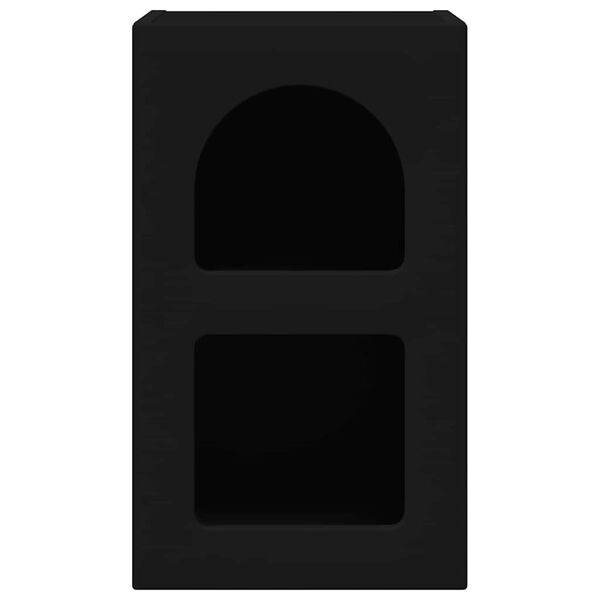 vidaXL Naktsgaldiņ&scaron; Melna 29,5 x 33,5 x 50 cm Inženierijas koks