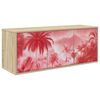 vidaXL Sienā montējams TV skapis AACHEN 102 x 33 x 40 cm Sonomas ozols
