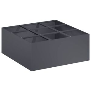 vidaXL Dārza stādītājs Antracīta 100 x 100 x 20 cm