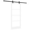 vidaXL Slīdo&scaron;ās durvis ORKDAL 86 x 198,5 cm Balta un melna