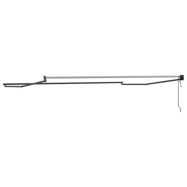 vidaXL Elektriskā izvelkamā nojumes rāmja Antracīts 4 x 2 m Alumīnijs