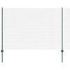 vidaXL Metināts žogs ar stabiem 25 x 1,6 m PVC pārklāts tērauds Zaļa
