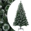 vidaXL Mākslīgā Ziemassvētku eglīte 120 cm PVC un metāls Zaļa