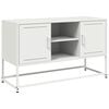 vidaXL TV skapītis, balts, 100,5x39x60,5 cm, tērauds