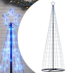 vidaXL LED Ziemassvētku eglīte 550 LED Zila 300 cm