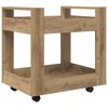 vidaXL Galda rati Artisānā ozols 60 x 45 x 60 cm Inženierijas koks
