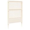 vidaXL Trellis ar kāti Balts 99 x 6 x 165 cm PP