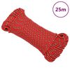 vidaXL laivu virve, sarkana, 4 mm, 25 m, polipropilēns