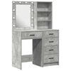 vidaXL Dressing galds 2 gab. Pelēka 50 x 41 x 135 cm Inženierijas koks