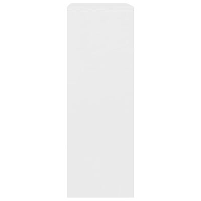 vidaXL kumode ar 6 atvilktnēm, balta, 50x34x96 cm, kokskaidu plāksne