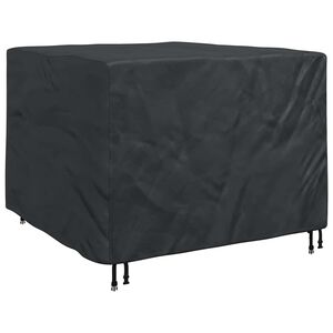 vidaXL Mēbeļu pārklājs Melna 125 x 125 x 74 cm 210D Oksforda Audums