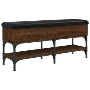 vidaXL apavu skapītis, brūns, 102x32x45 cm, inženierijas koks