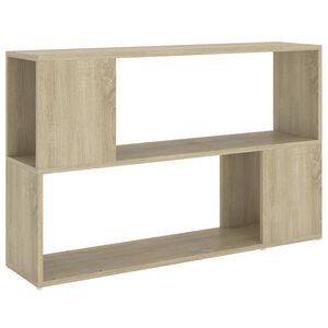 vidaXL grāmatu plaukts, 100x24x63cm, inženierijas koks, ozolkoka krāsa