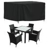 vidaXL dārza mēbeļu pārklāji, 2 gab., 125x125x74 cm, 420D audums