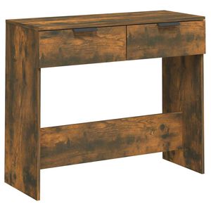 vidaXL konsoles galds, ozolkoka krāsa, 90x36x75 cm, inženierijas koks