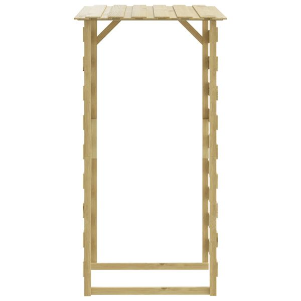 vidaXL pergola ar jumtu, 2 gab., 100x90x200 cm, impregnēta priede