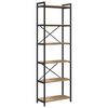 vidaXL Grāmatu plaukts 60 x 30 x 189,5 cm Inženierijas koks