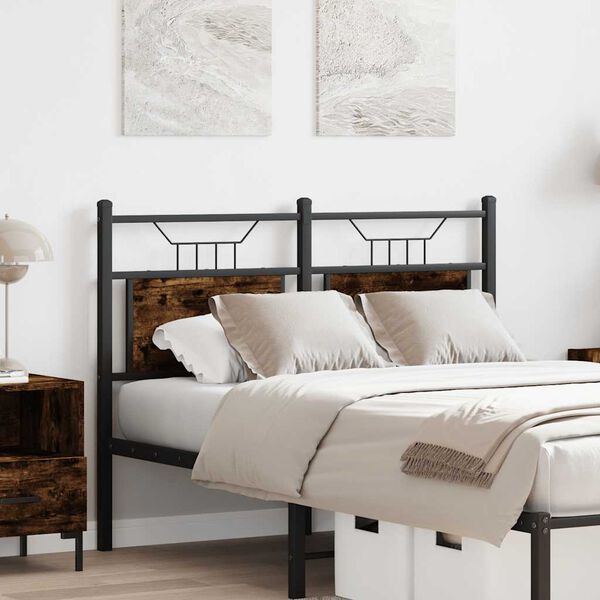 vidaXL rezerves galvgalis, ozolkoka krāsa, 120 cm, inženierijas koks, tērauds