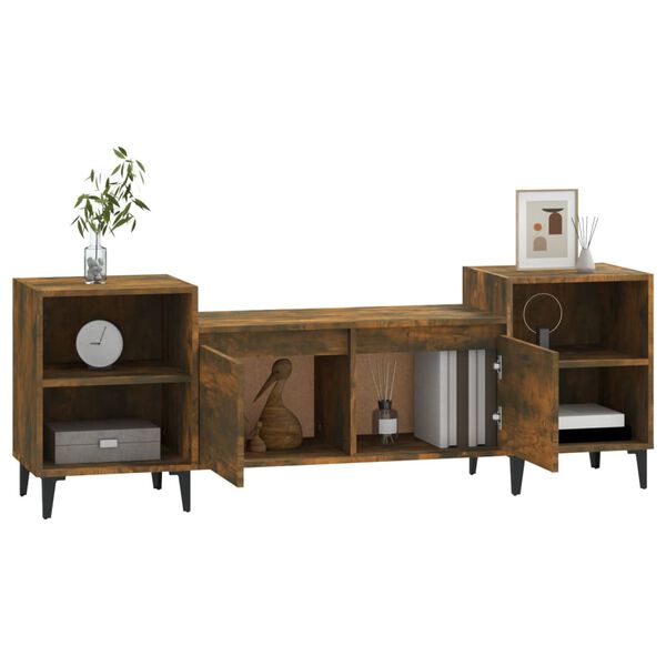 vidaXL TV skapītis, ozolkoka krāsa, 160x35x55 cm, inženierijas koks