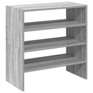 vidaXL apavu plaukti 2 gab sakraujami pelēka ozola 60x30x30,5 cm