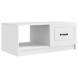 vidaXL Kafijas galdiņ&scaron; Balts 90 x 50 x 37 cm Inženierijas koks
