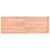 vidaXL galda virsma, gai&scaron;i brūna, 180x60x(2-6)cm, ozola masīvkoks