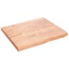 vidaXL vannasistabas letes virsma, 60x50x(2-4)cm, apstrādāts masīvkoks