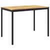 vidaXL Dārza bāra galds Balta un melna 147 x 88,5 x 105 cm