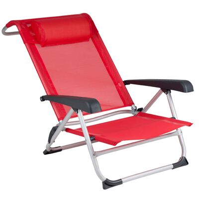 Bo-Camp pludmales krēsls, alumīnijs, sarkans, 1204793