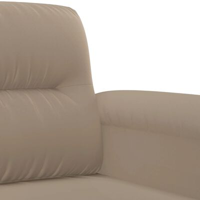 vidaXL divdaļīgs dīvānu komplekts ar matračiem, pelēkbrūns audums