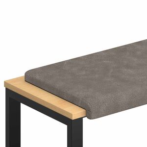 vidaXL Solspilvens Mākslīgā āda Pelēka Dziļums 35 cm