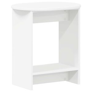 vidaXL Sānu galds Balts 50 x 39,5 x 55 cm Inženierijas koks