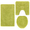 vidaXL Antislip vannas paklāju komplekts 3 pcs Zaļa PP