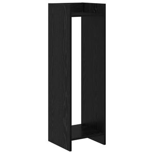 vidaXL Augu statīvs Melns ozols 30 x 30 x 100 cm Inženierijas koks