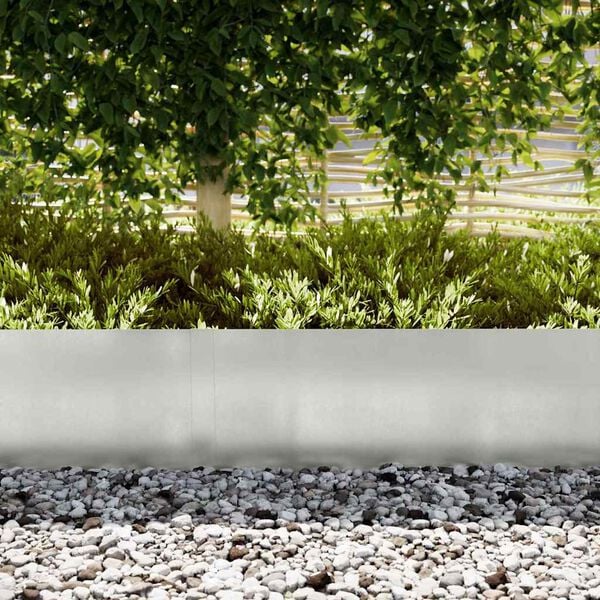 vidaXL Zāliena Apmale 20 pcs Sudraba 100 x 0.05 x 20 cm