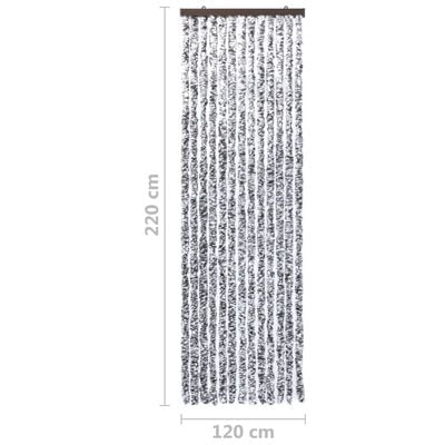 vidaXL kukaiņu aizkars, 120x220 cm, brūns un bēšs šenils
